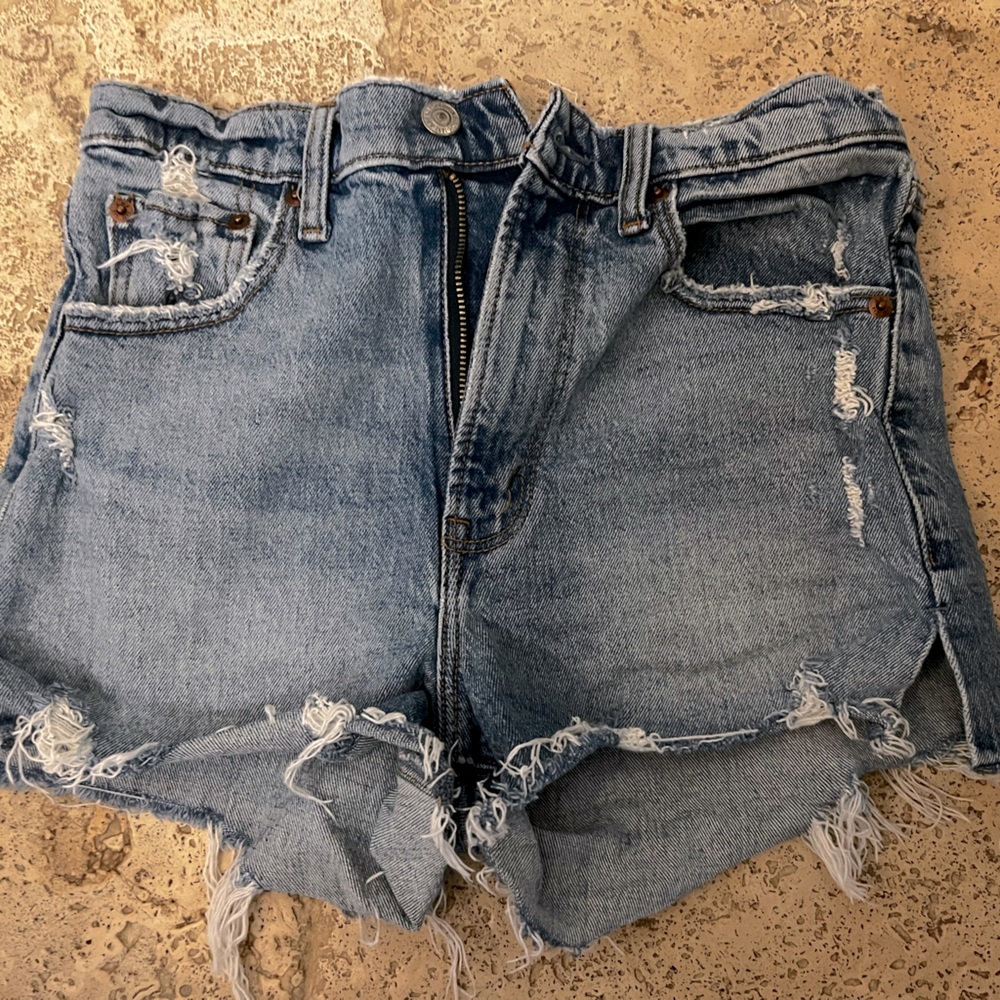 Abercrombie mom high rise shorts
